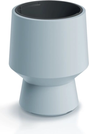 Ghiveci cu inserție 34,3 cm – ghiveci modern din plastic, gri deschis, pentru podea, terasă și balcon