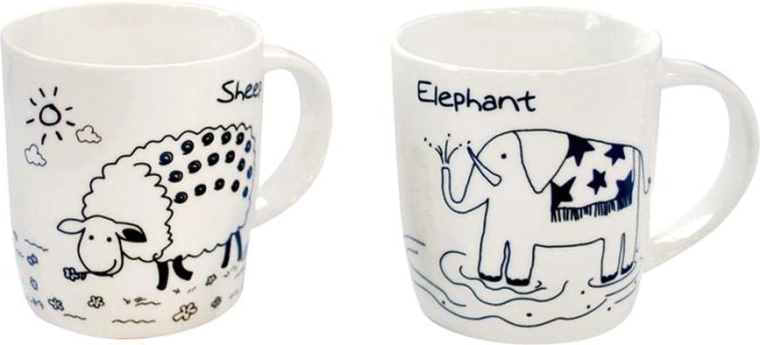 Cană din ceramică cu motiv de animăluț 330 ml