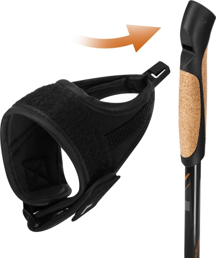 Mâner ergonomic din plută cu chingi ajustabile