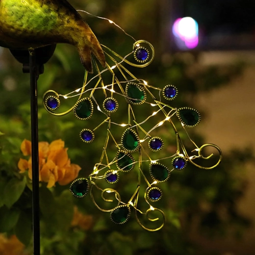 Coada strălucitoare de păun cu LED