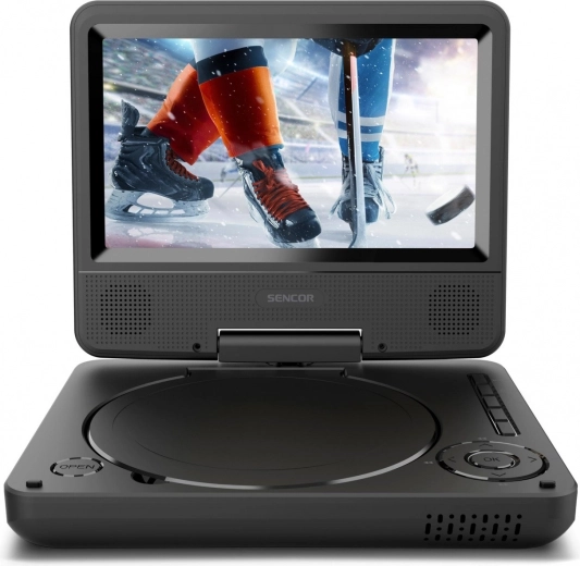 DVD player portabil Sencor cu ecran LCD rotativ de 7", USB/SD