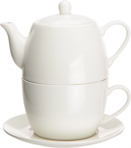 Set din porțelan Tea for One Regular, crem