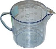Cană gradată 0,35 l din plastic transparent