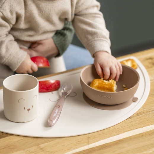 Farfurie și bol stabile cu ventuză