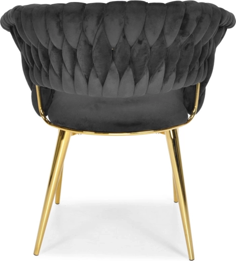 Picioare metalice aurii și construcție stabilă