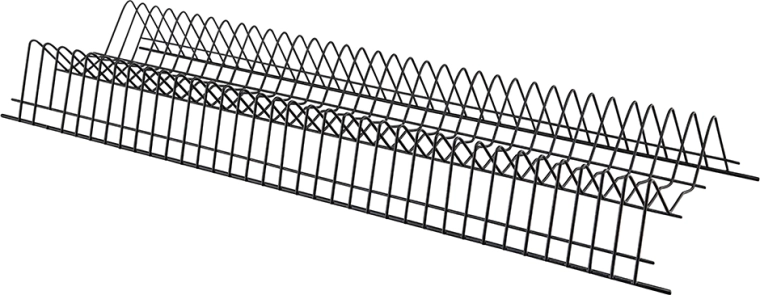 Scurgător pentru dulap de bucătărie 80 cm, negru, cu tavă de scurgere