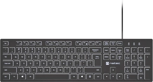 Tastatură cu fir natec herring glow cu iluminare albă