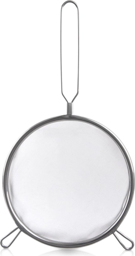 Strecurătoare de bucătărie din inox cu mâner 20 cm