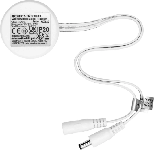 Control tactil ascuns după instalare