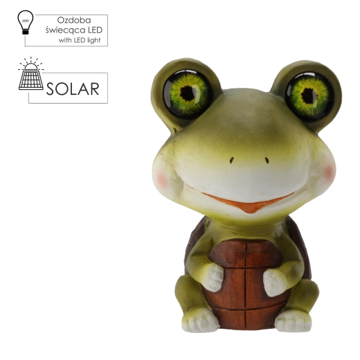 Figurină solară de grădină țestoasă cu iluminare LED