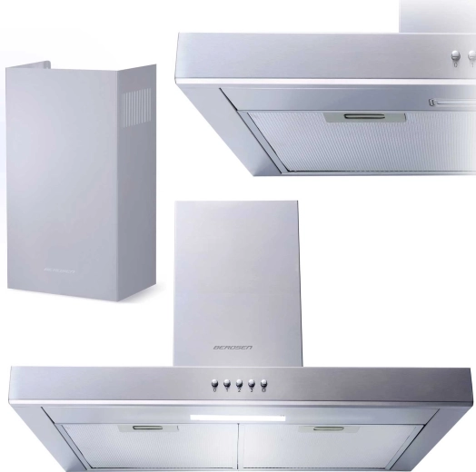 Hota tip șemineu 60 cm Berdsen Inox