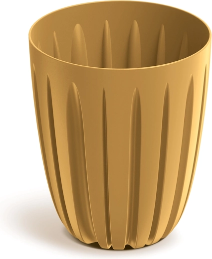 Ghiveci Wario 13,7 cm, plastic culoare muștar