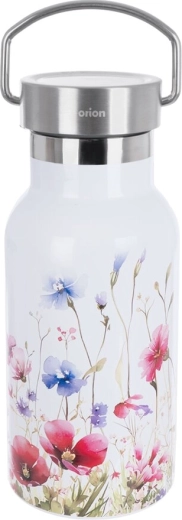 Sticlă termo din inox 0,4 l – model floral
