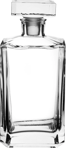 Carafă din sticlă 0,7 l, pătrată, în cutie cadou