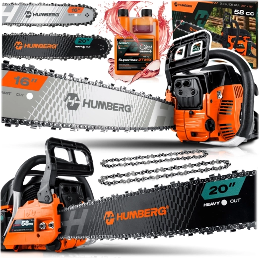 Drujbă pe benzină Humberg HM-662 16/20" + ulei 2T