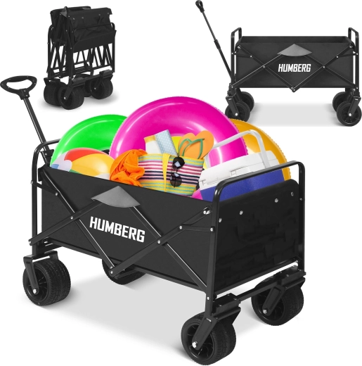 Cărucior pliabil de transport 100 l HUMBERG