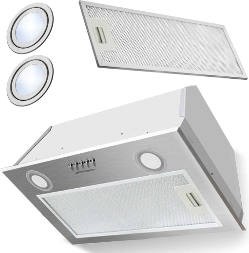 Hota încorporabilă sub dulap 60 cm inox