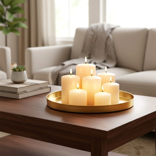 Ideală pentru aranjarea lumânărilor