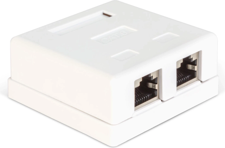 Priză de rețea de perete dublă RJ45 Cat.6 FTP
