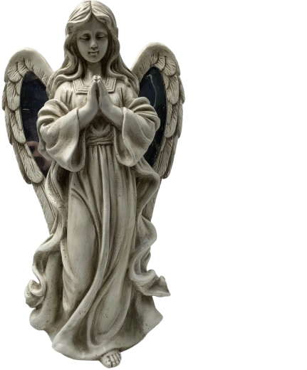 Decor cu înger realizat cu atenție la detalii
