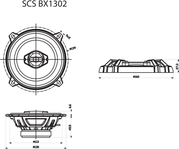 Dimensiune compactă de 13 cm