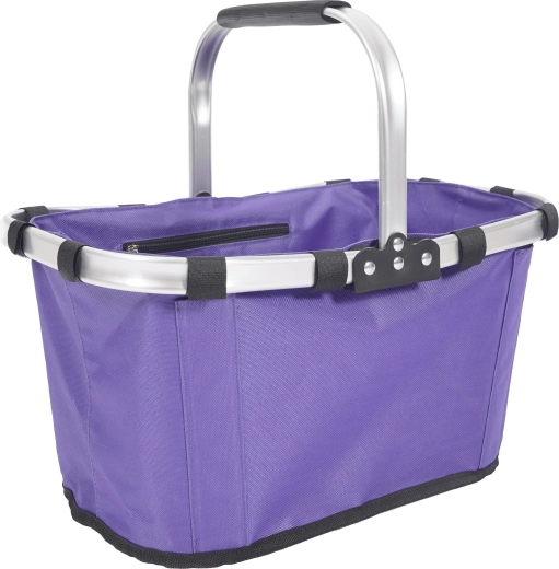 Coș de cumpărături pliabil oval 43 × 28 × 23 cm – mov