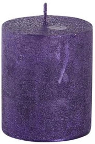 Lumânare rustică PROVENCE mov 7 cm
