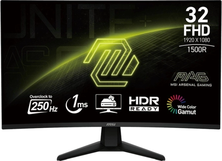 Monitor 31,5" MAG 32C6X LED FHD curbat 250 Hz negru