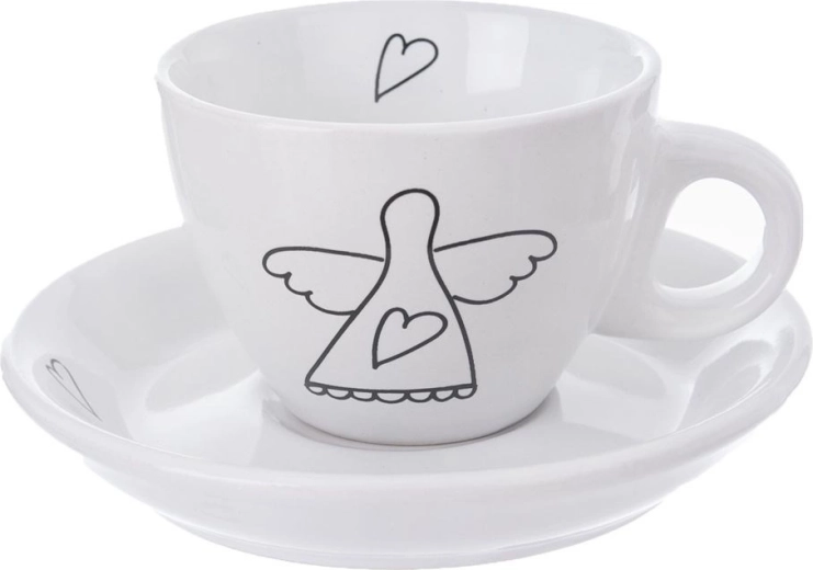 Design stilat cu motiv de înger