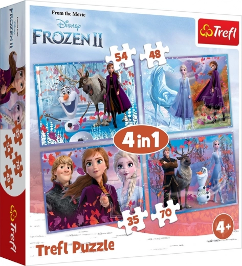Puzzle 4în1 FROZEN 2 – Călătoria în necunoscut
