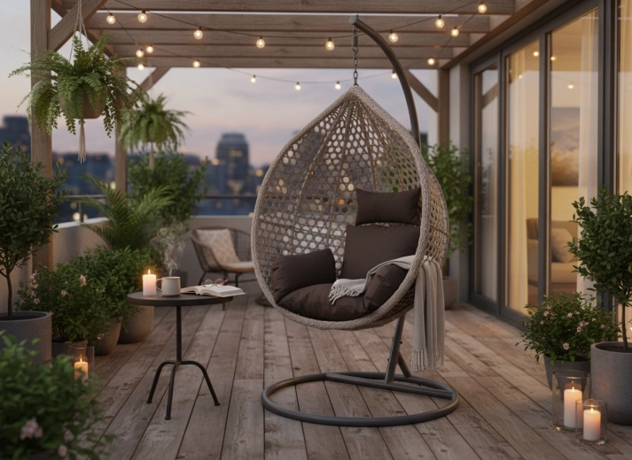 Stâlp metalic stabil pentru o legănare lină