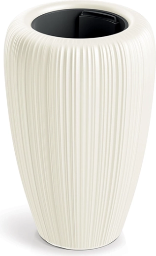 Ghiveci decorativ Orobo diametru 29 cm ciocolată albă