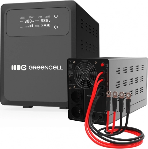 Sursă de alimentare de rezervă UPS Green Cell PowerCore 1000W/1500VA 12VDC