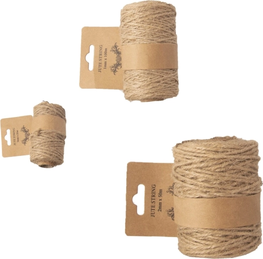 Sfoară de iută din iută naturală – set cu 3 variante