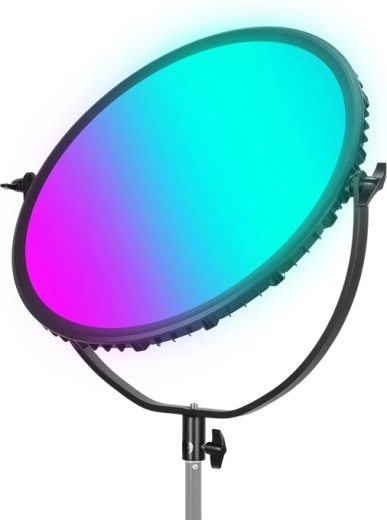 Neewer GR18C panou LED RGB rotund cu iluminare laterală