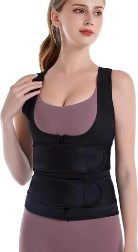 Vestă fitness din neopren pentru femei, cu efect de slăbire, mărimea S