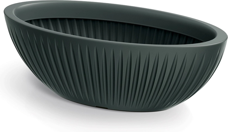 Ghiveci Latia Oval 58 cm antracit