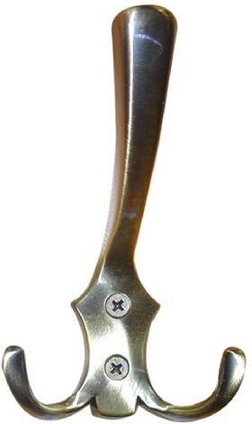 Cuier Romana I, nichel mat, 77 × 130 mm