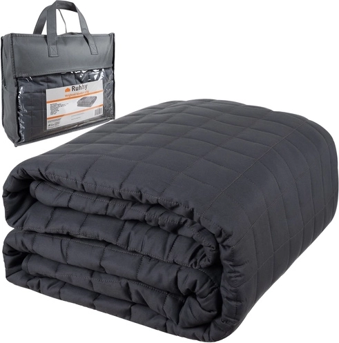Pătură cu greutate Ruhhy 6 kg 150 × 200 cm gri