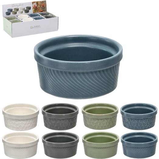 Bol din porțelan cu relief 8,6 cm