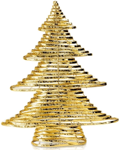 Brăduț de Crăciun auriu luminos, 60 LED-uri, 60 cm