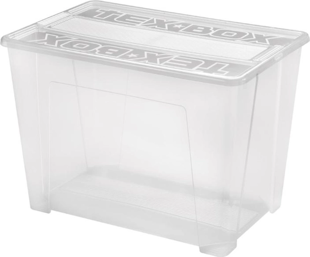 Cutie de depozitare din plastic cu capac HEIDRUN TexBox 70 l