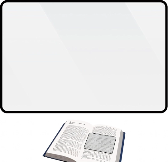 Suprafață largă pentru lectură ușoară