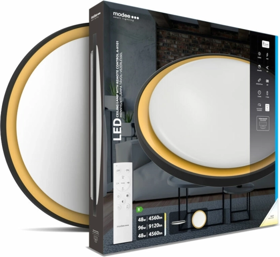 Corp de iluminat LED de tavan Modee Smart Lighting A‑H101, reglabil, 3CCT, Ø540 mm, telecomandă