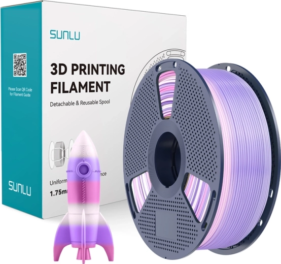 Filament Sunlu PLA rainbow pro imprimare 3D