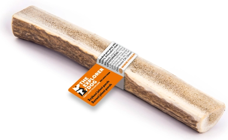 Explorer Dog os de cerb XXL de mestecat, secțiune moale