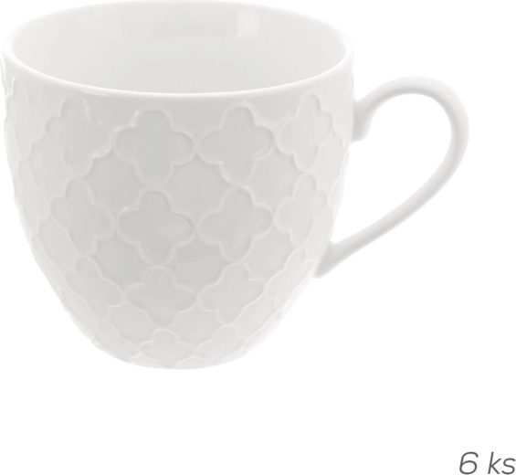 Căni din porțelan Whiteline 0,25 l (6 buc)