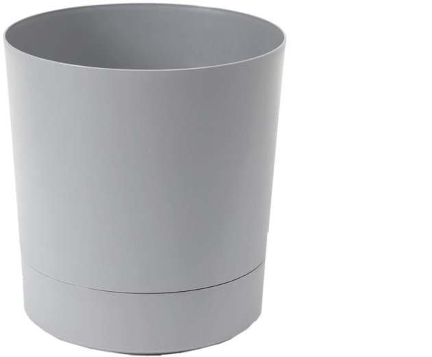 Ghiveci cu suport Aura 28 cm – gri mat