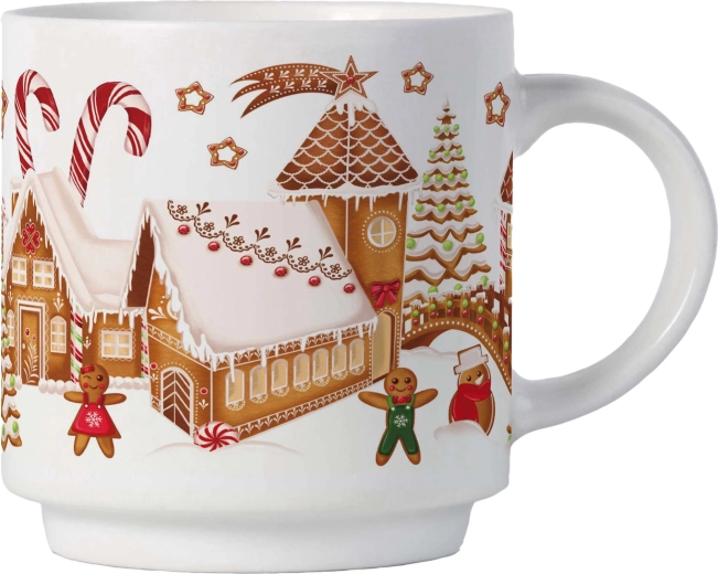 Cană ceramică Căsuțe din turtă dulce 270 ml
