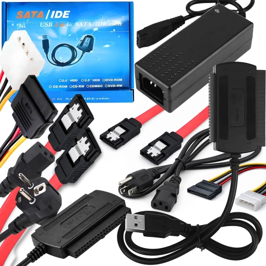 Adaptor USB universal pentru discuri SATA și IDE Renew Force